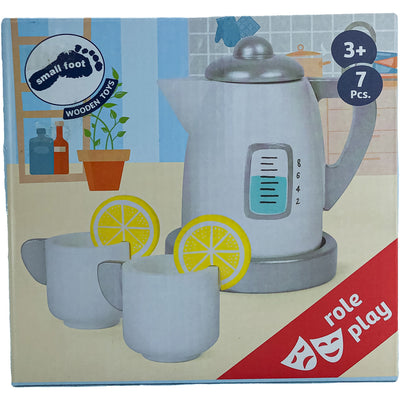 Accessoire de dinette "Kit de thé avec bouilloire pour la cuisine d'enfant" de seconde main en bois pour enfant à partir de 3 ans - photo principale