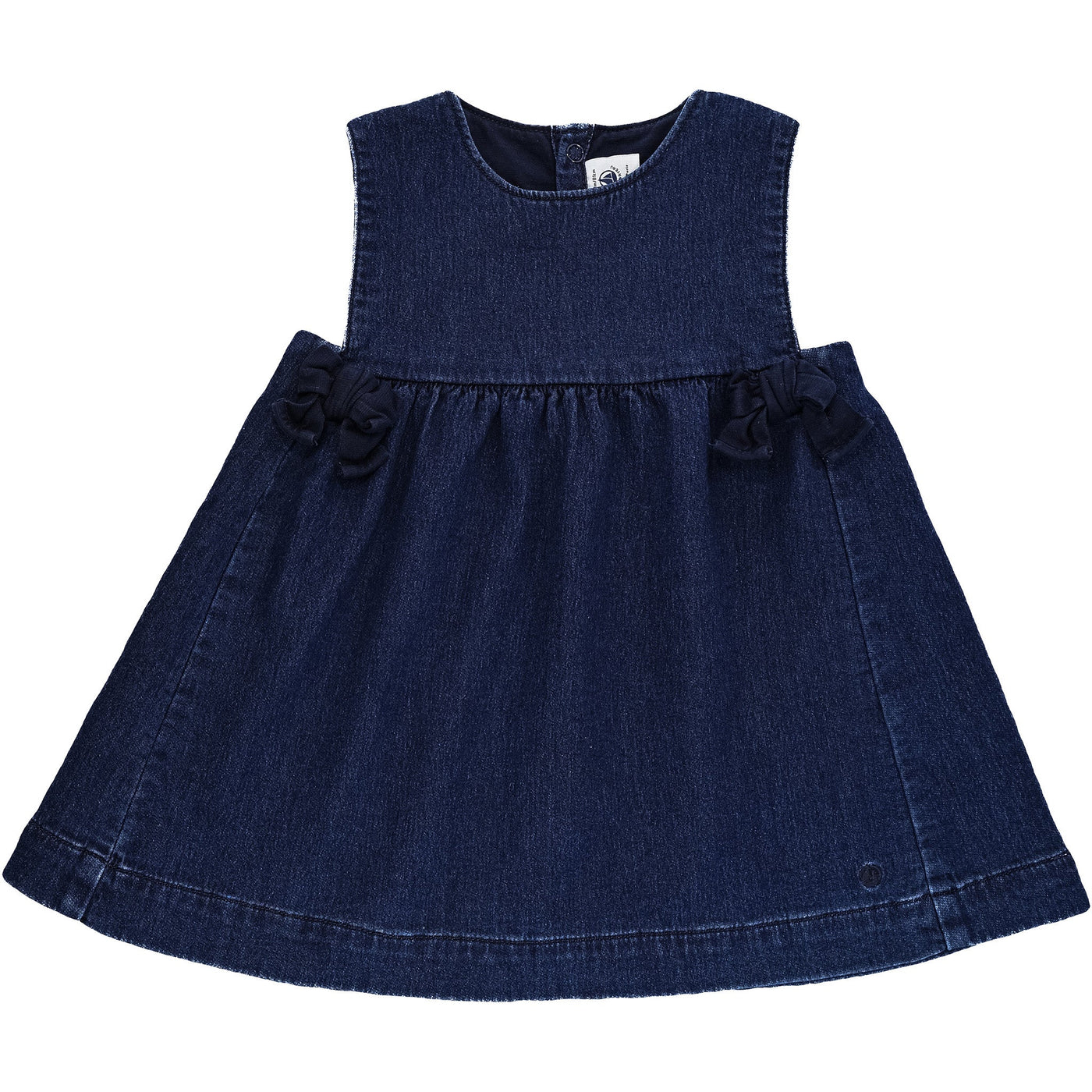 Robe sans manche de seconde main en jean pour bébé fille de 18 mois - photo recto